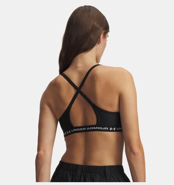 Siyah Kadın UA Crossback Low Spor Sütyeni