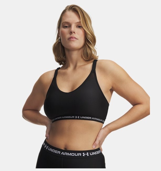Siyah Kadın UA Crossback Low Spor Sütyeni