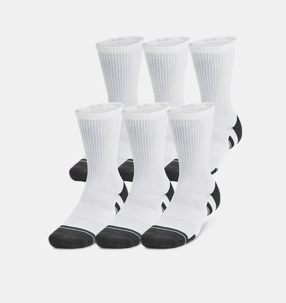 Beyaz Unisex UA Perf Tech 6’lı Paket Crew Çorap