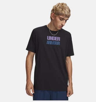 Erkek UA Block Logo Kısa Kollu T-Shirt