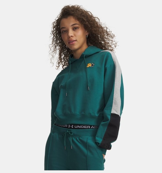 Yeşil Kadın UA Sport Terry Trend Kapüşonlu Sweatshirt