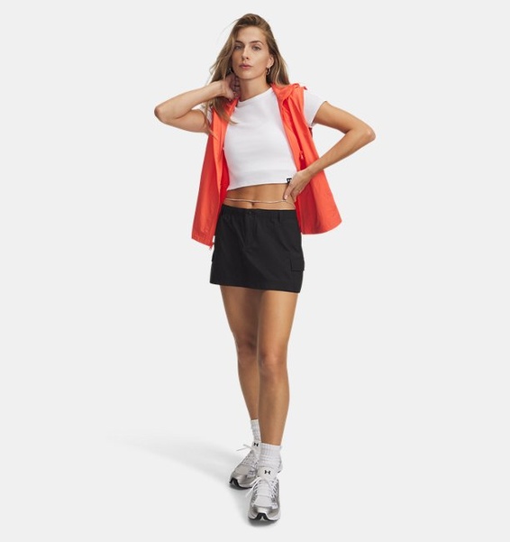 Siyah Kadın UA Unstoppable Utility Şort Etek