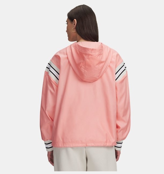 Pembe Kadın UA Icon Woven Heritage 1/4 Fermuarlı Sweatshirt