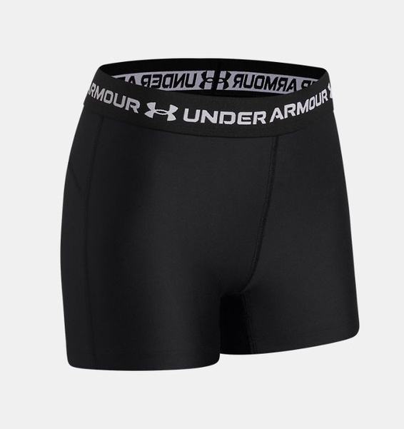 Siyah Kız Çocuk UA Heatgear Şort