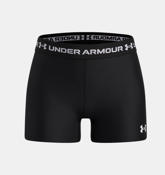 Siyah Kız Çocuk UA Heatgear Şort