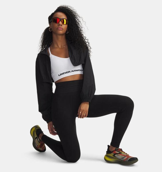 Siyah Kadın UA Seamless Cotton Tayt