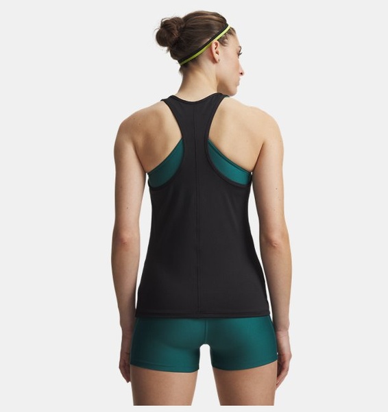 Siyah Kadın UA Tech Mesh Racer Atlet