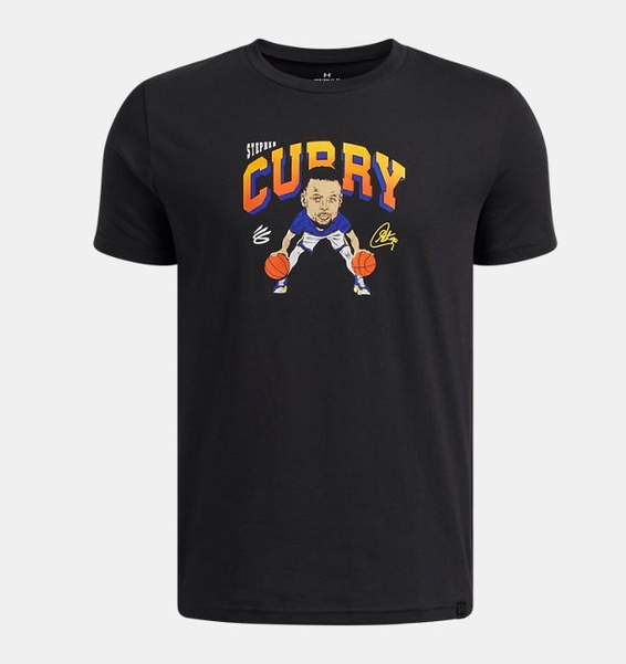 Siyah Çocuk UA Curry Animated T-Shirt