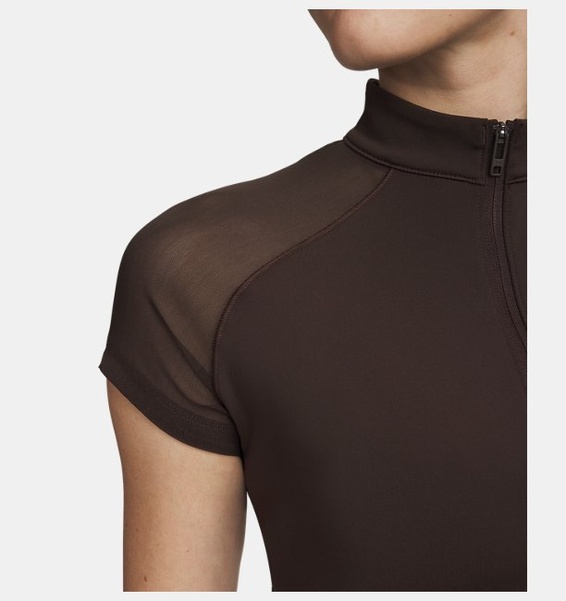 Kahverengi Kadın UA Vanish Elite Crop Kısa Kollu T-Shirt