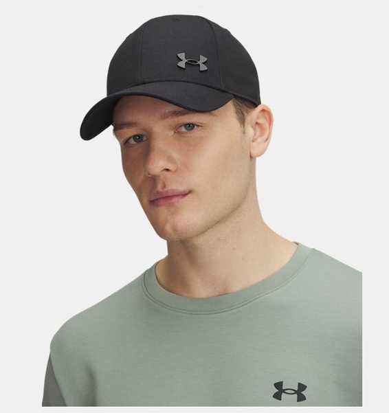 Siyah Erkek UA Sportstyle Metal Ayarlanabilir Şapka