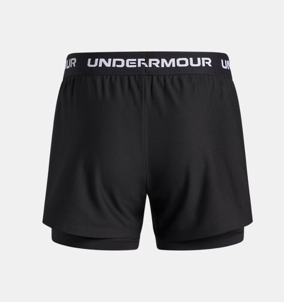 Siyah Kız Çocuk UA Tech Play Up 2İn1 Şort