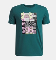 Erkek Çocuk UA Logo Wordmark Kolaj Kısa Kollu T-Shirt