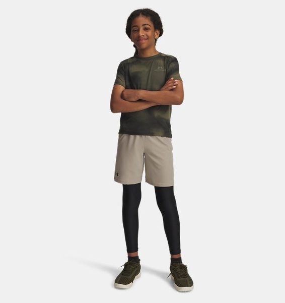 Siyah Erkek Çocuk HeatGear® Armour Tayt