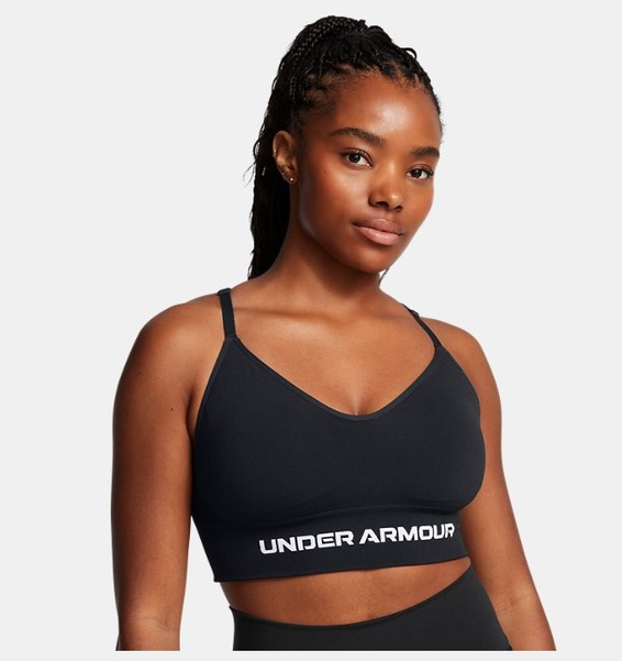 Siyah Kadın UA Vanish Dikişsiz Low Spor Sütyeni