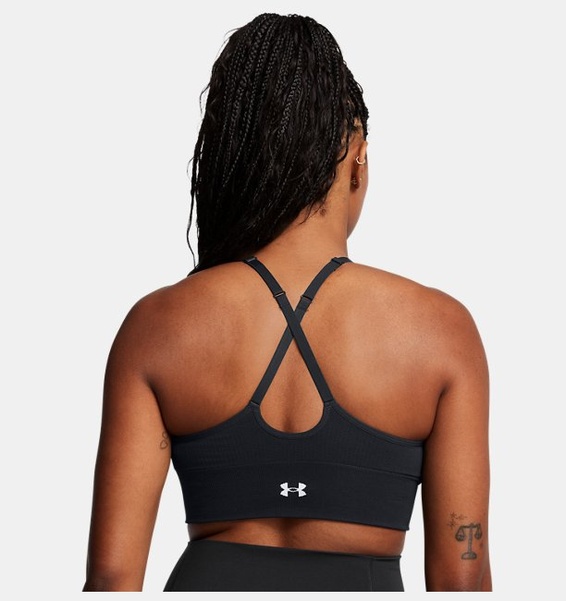 Siyah Kadın UA Vanish Dikişsiz Low Spor Sütyeni