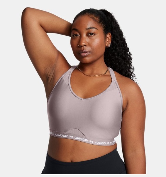 Gri Kadın UA Crossback Low Spor Sütyeni