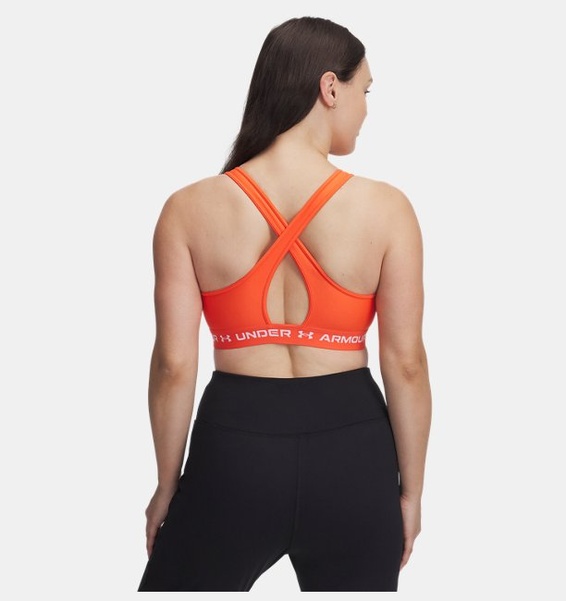 Kırmızı Kadın UA Crossback Mid Spor Sütyeni