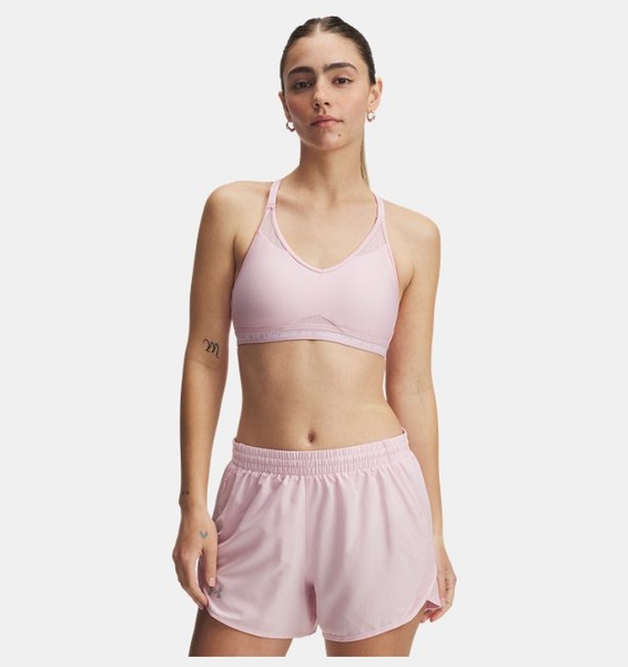 Pembe Kadın UA Crossback Low Spor Sütyeni