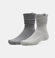 Unisex UA 2'li Sportstyle Coton Scrunch Crew Çorap