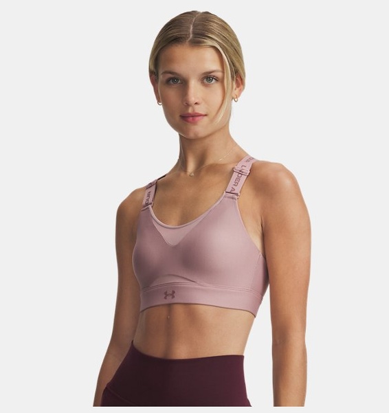 Pembe Kadın UA Infinity High 2.0 Spor Sütyeni