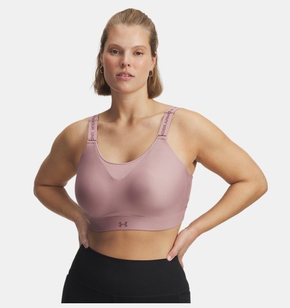 Pembe Kadın UA Infinity High 2.0 Spor Sütyeni