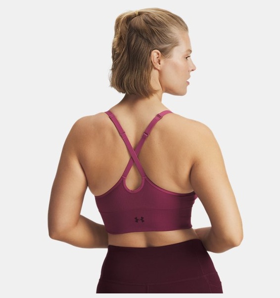 Kırmızı Kadın UA Vanish Dikişsiz Low Spor Sütyeni