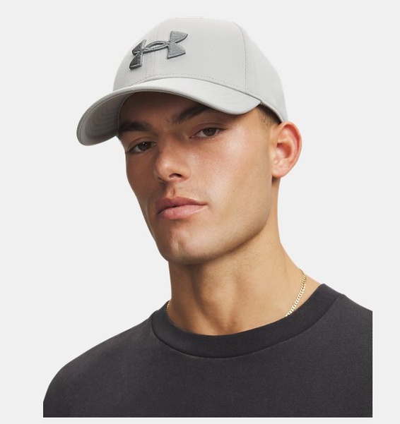 Gri Erkek UA Blitzing Ayarlanabilir Şapka