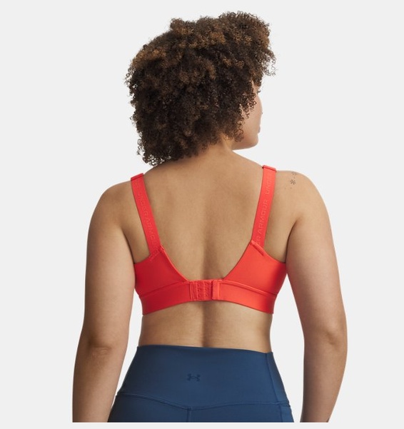 Kırmızı Kadın UA Infinity Mid 2.0 Spor Sütyeni