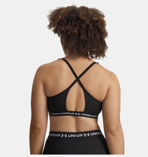 Siyah Kadın UA Crossback Low Spor Sütyeni