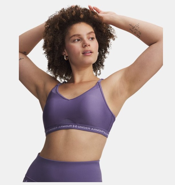 Mor Kadın UA Crossback Low Spor Sütyeni