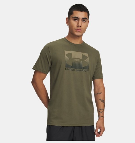 Haki Erkek UA Boxed Sports Updated Kısa Kollu T-shirt