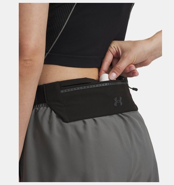 Siyah Unisex UA Launch Run Belt Bel Çantası