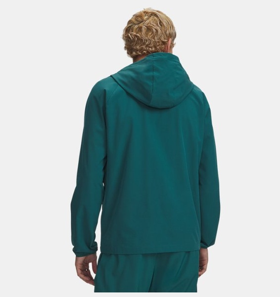 Yeşil Erkek UA Stretch Woven Rüzgarlık