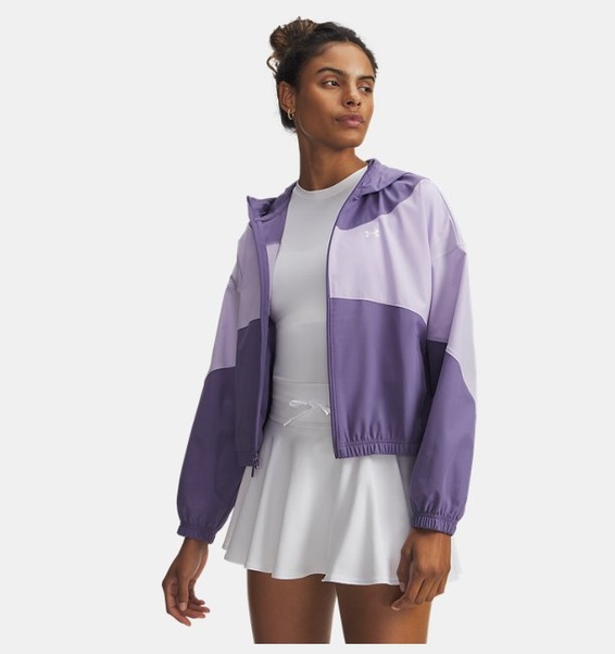 Mor Kadın UA Rival Woven Kapüşonlu Ceket