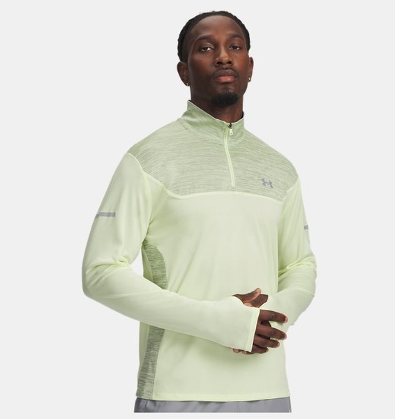 Yeşil Erkek UA Tech Utility 1/4 Fermuarlı Sweatshirt