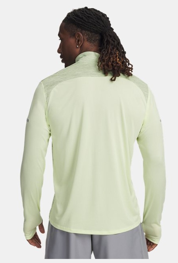 ゆー Erkek UA Tech Utility 1/4 Fermuarlı Sweatshirt Yeşil 198634176786