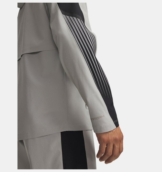 Gri Erkek UA Velociti Storm Kapüşonlu Ceket