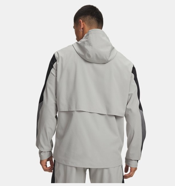 Gri Erkek UA Velociti Storm Kapüşonlu Ceket