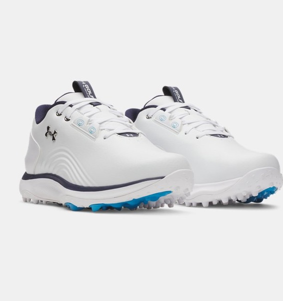 Beyaz Erkek UA Drive Fade 2 Golf Ayakkabısı