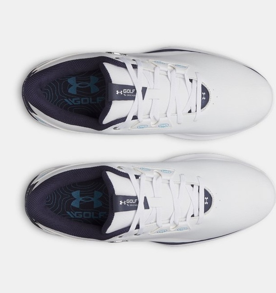 Beyaz Erkek UA Drive Fade 2 Golf Ayakkabısı