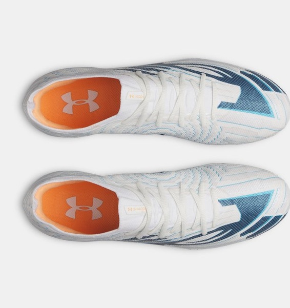 Beyaz Erkek UA Shadow 4 Mach Elite Futbol Ayakkabısı