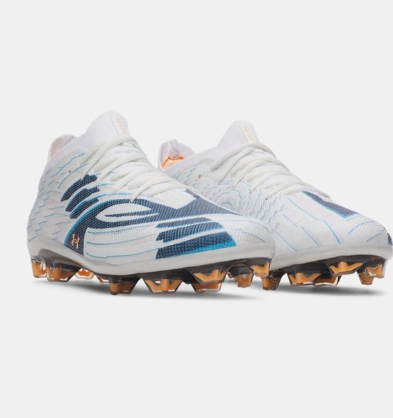 Beyaz Erkek UA Shadow 4 Mach Elite Futbol Ayakkabısı