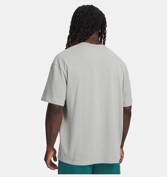 Gri Erkek UA Heavyweight Wordmark Kısa Kollu T-Shirt