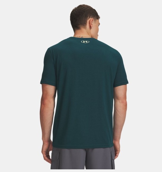 Yeşil Erkek UA Varsity Crest Kısa Kollu T-Shirt