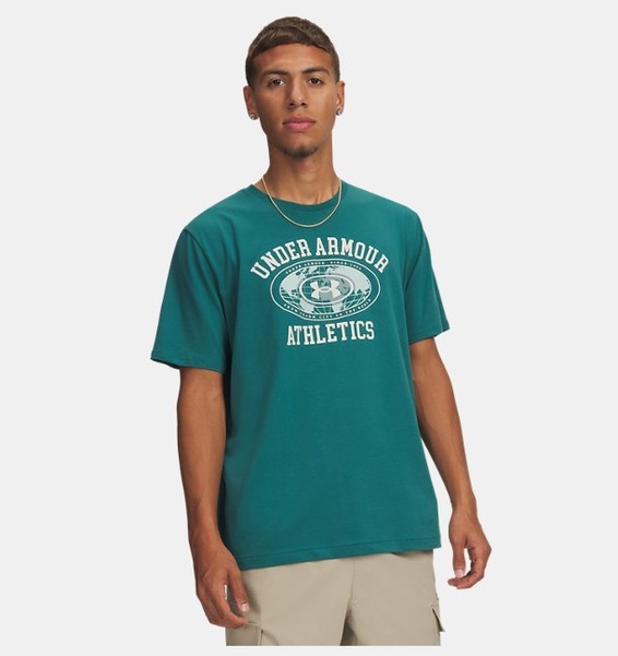 Yeşil Erkek UA Armour Globe Kısa Kollu T-Shirt