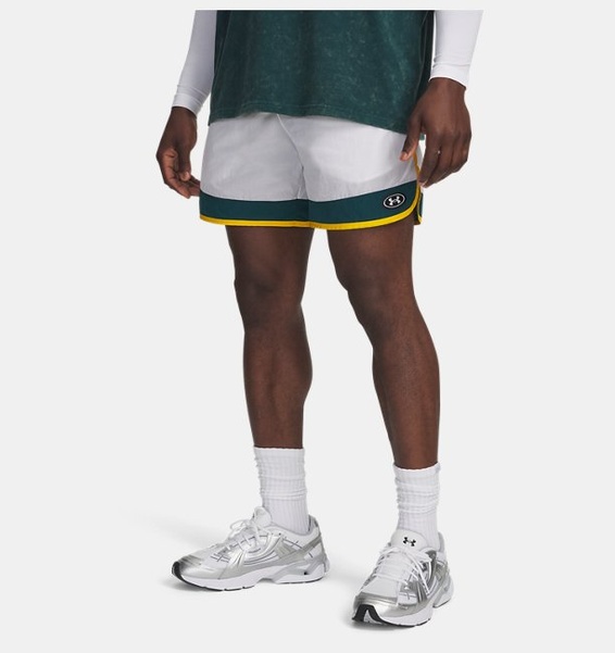 Beyaz Erkek UA Icon Woven Track Şort