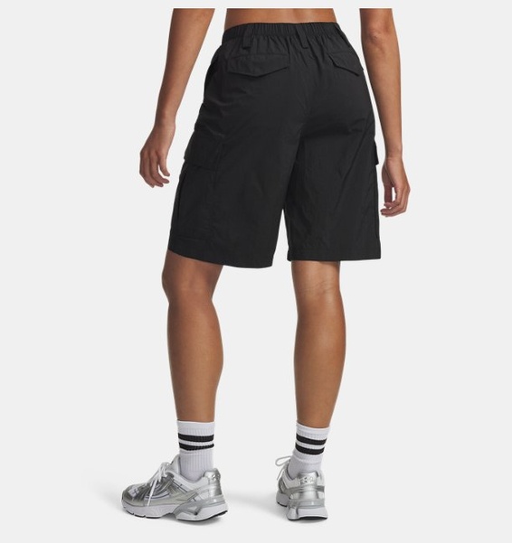 Siyah Kadın UA Unstoppable Kargo Şort