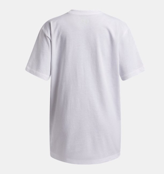 Beyaz Kız Çocuk UA Block Logo Oversize Kısa Kollu T-Shirt