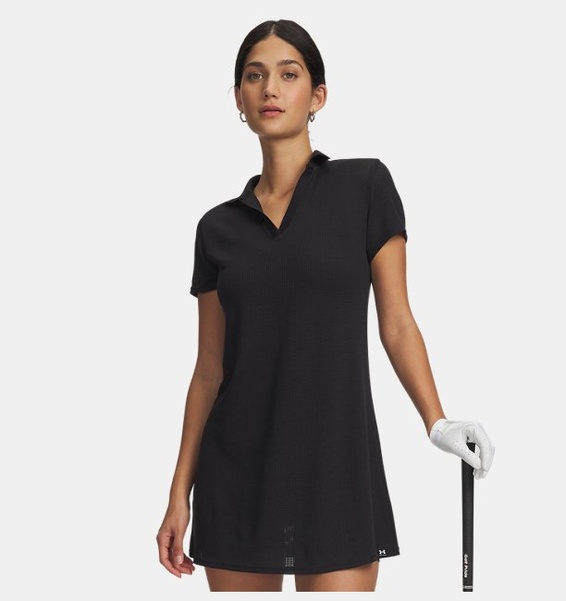 Siyah Kadın UA Drive 2-in-1 Drekısa Kollu Elbise