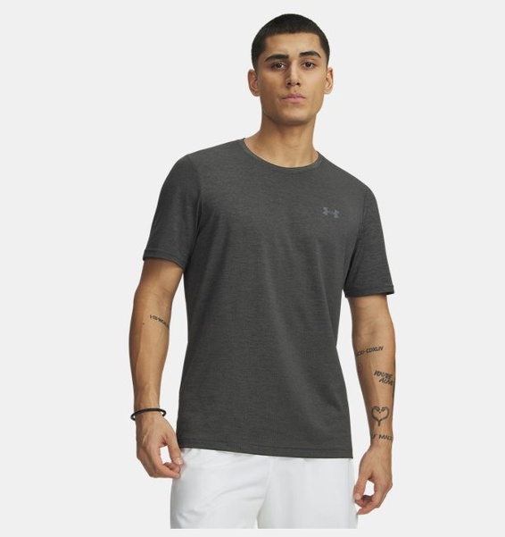 Siyah Erkek UA Vanish Elite Seamless Kısa Kollu T-Shirt